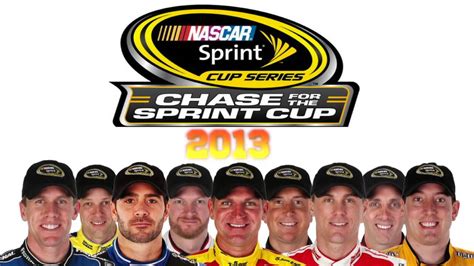 Update 2013 Nascar Chase For The Sprint Cup Contenders Youtube