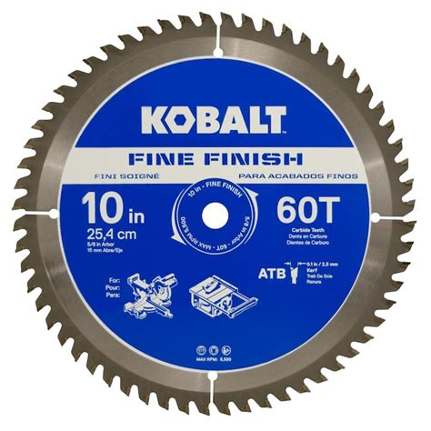 Kobalt 10 In 60 Tooth Segmented Carbide Circular Saw Blade In The
