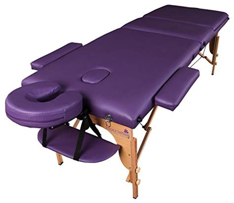 Massage Imperial® Deluxe Lightweight Purple 3 Section Portable Massage