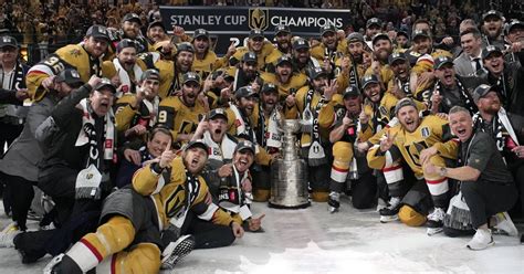 First Time Nhl Champions Vegas Golden Knights Secure Stanley Cup In