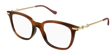 gucci gg0968o 002 eyeglasses in havana gold smartbuyglasses usa
