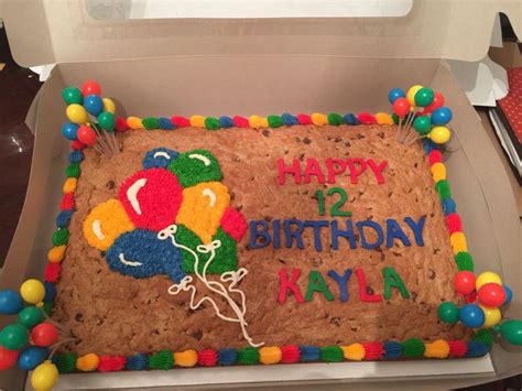 Big Cookie Cake 🎈🍪 Birthday Cookie Cookie Cake Birthday Happy 12th