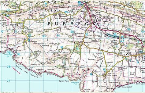 Isle Of Purbeck Map Eyair Flickr