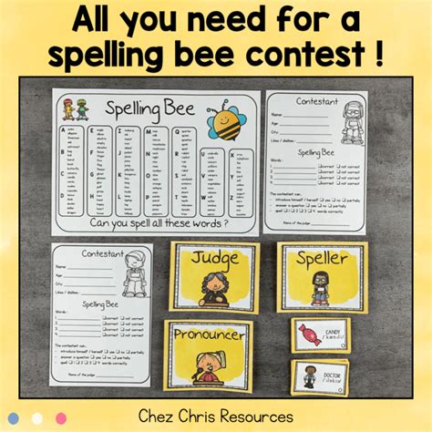 Organiser Un Spelling Bee Bundle