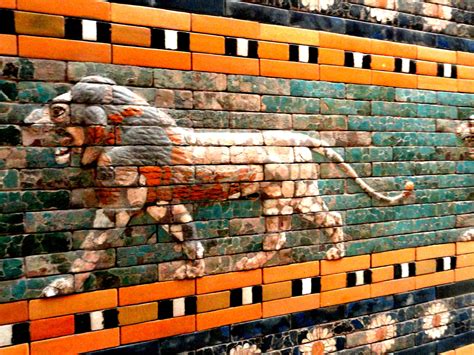 Lion From The Frieze Of Lions Ishtar Gate Complex Babylon