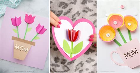 The free printable has the saying 'if mothers were flowers i'd pick you', which is a perfect quote for mother's day. 18 Handmade Mother's Day Cards That Kids Can Make (And ...