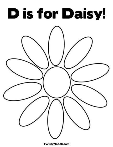 38+ daisy petal coloring pages for printing and coloring. Daisy Petals Coloring Page | Preschool Letters D, E and F ...