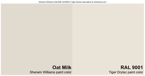 Sherwin Williams Oat Milk Tiger Drylac Equivalent Ral