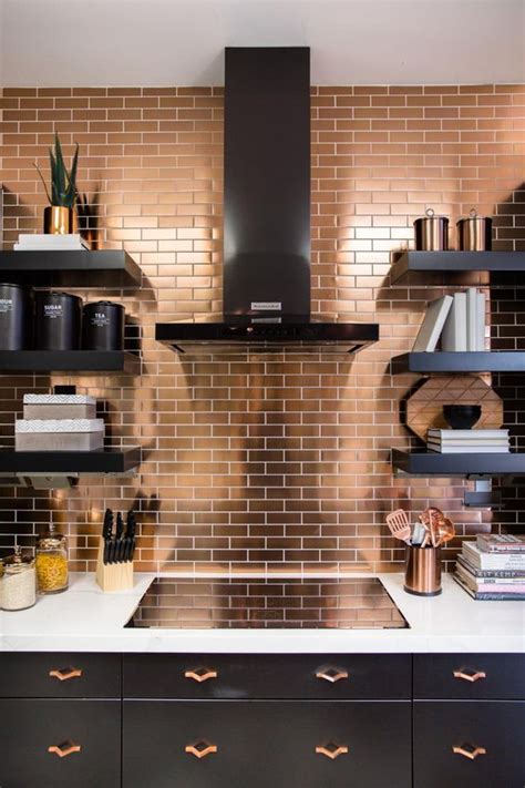 Backsplash materials run the gamut from tile to stone to wood, but metal kitchen backsplash ideas abound as well, and they can add a substantial, modern feel to any. 15 Chic Metallic Kitchen Backsplash Ideas - Shelterness