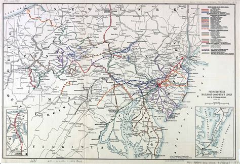 An Old Map Of The Railroad System