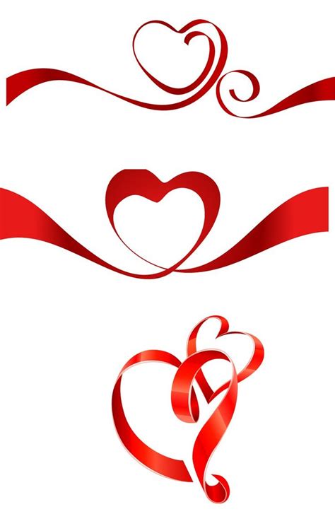 Ribbon Heart 02 Vector Eps Free Download Logo Icons Brand Emblems