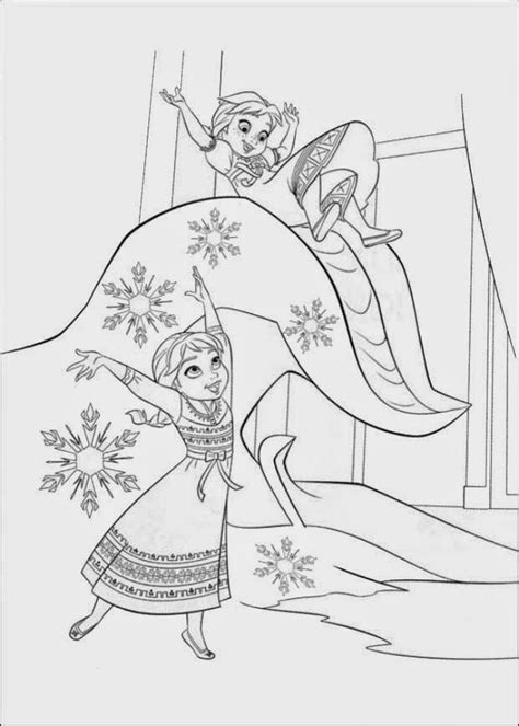Elsa și anna de colorat (elsa aici este o imagine cu cele două prințese, surori anna și elsa. BubuParty: Planse de colorat Regatul de Gheata - Frozen