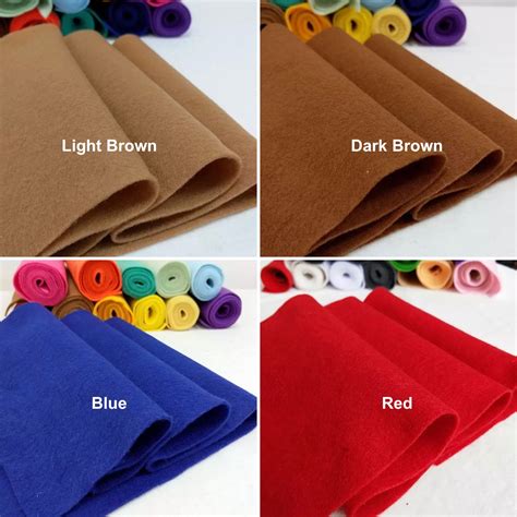 20x90cm Felt Fabric Material Soft Craft Felt 20 Colours Etsy