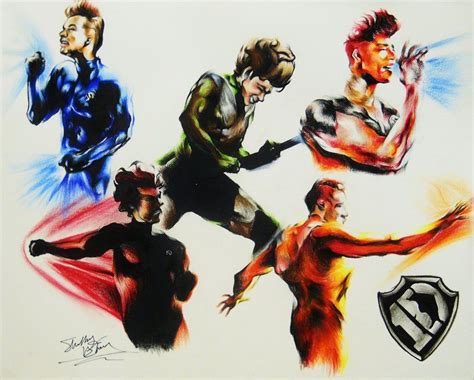 One Direction Superheroes One Direction Art Members Of One Direction