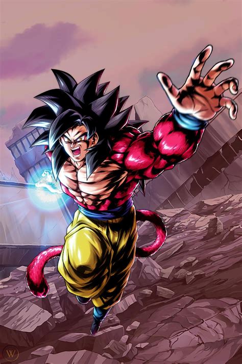 Dragon Ball Gt Poster Goku Ssj4 About To Attack 12in X18in Free