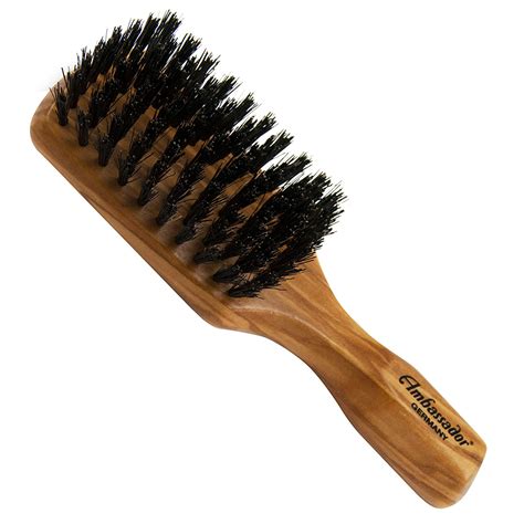 Ambassador Hairbrush Olivewood Mens Brush 1 Hairbrush Uk