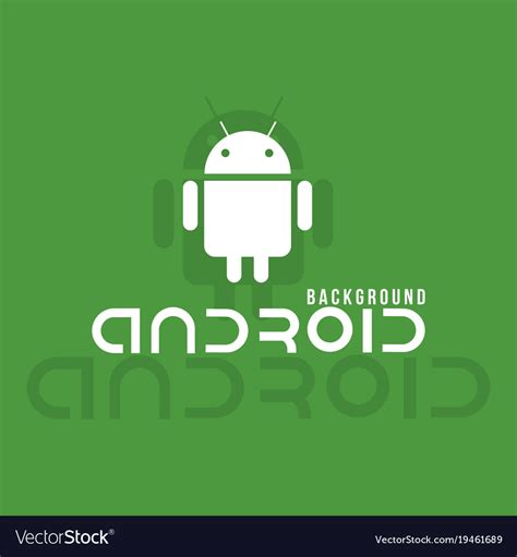 Android Logo Background Image Royalty Free Vector Image