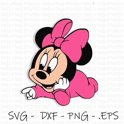 Baby Minnie Mouse Svg Files Svg Images File