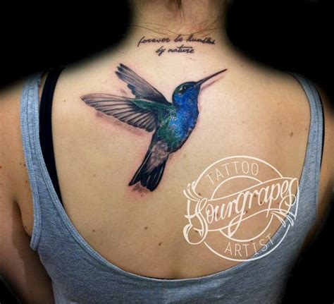 Realistic Hummingbird Tattoo Gallery