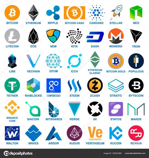 ⬇ vidéos de crypto monnaie à télécharger ✔ banque de vidéos libres de droits avec millions de clips vidéo en hd/4k, footages de haute qualité ▶ prix abordables. Crypto Monnaie Pièces Logo Ensemble — Image vectorielle ...