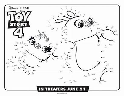 Toy Story Coloring Pages Dots Connect