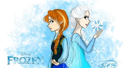 Anna And Elsa Frozen Fan Art 35112415 Fanpop