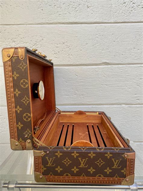 Louis Vuitton Rare Vintage Cigar Boite Trunk Humidor Travel Luggage For
