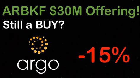 This cryptocurrency is still the first in terms of market cap (and in terms of price). ARGO BLOCKCHAIN $30M OFFERING! Still a BUY?? BEST Penny ...