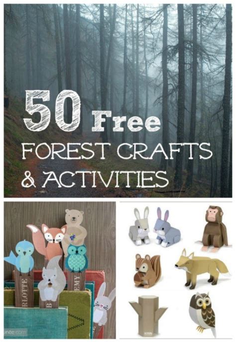 50 Forest And Woodland Animal Crafts Wfree Printables Edventures