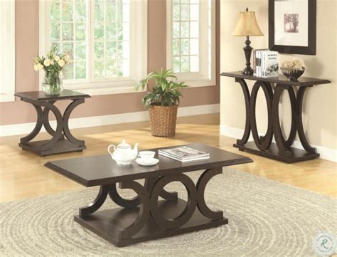 703149 Cappuccino Sofa Table From Coaster 703149 Coleman Furniture