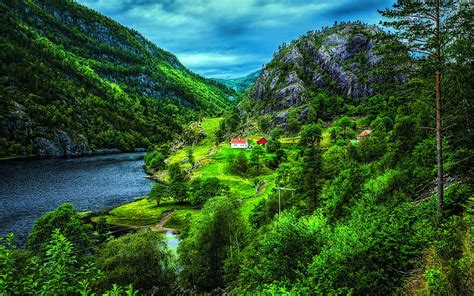 2k Free Download Norway Beautiful Nature Mountains Fjord Europe