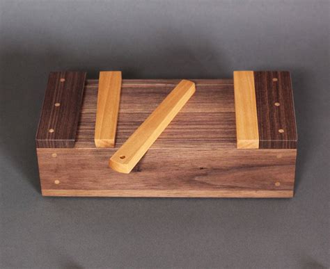 Japanese Toolbox Mini Wood Box Keepsake Box Pencil And Pen Etsy
