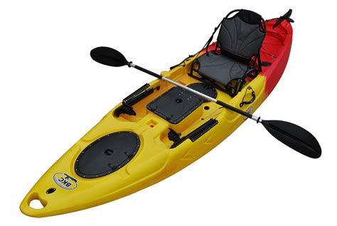 Bkc Ra220 115 Foot Solo Sit On Top Angler Fishing Kayak W Upright
