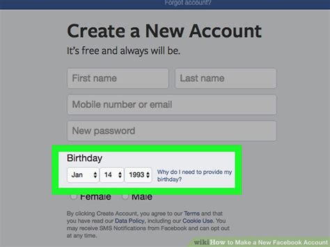 How To Make A New Facebook Account With Pictures Wikihow
