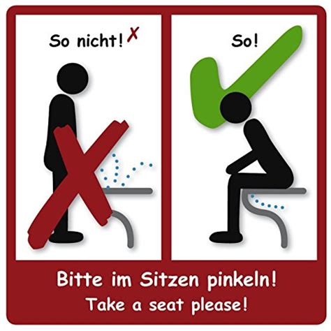 We did not find results for: Bitte im Sitzen pinkeln Schild I schwarz 11 x 12 cm I ...
