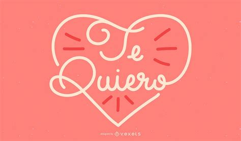 I Love You Spanish Lettering Design Vector Download