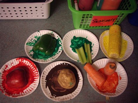 10 Creative Vegetable Painting Ideas For Kids Preschool Food