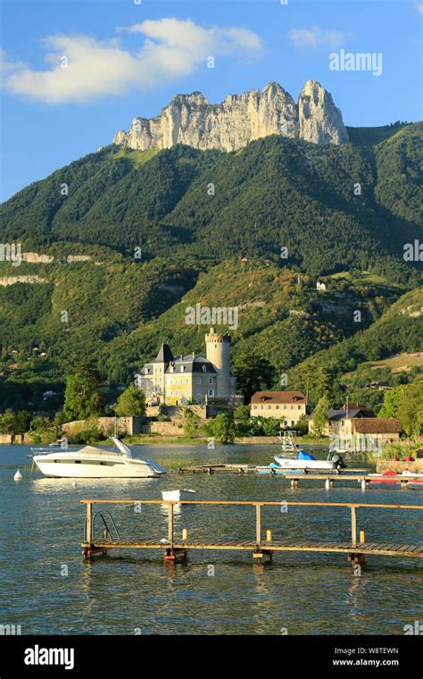 Scenery Around Chateau De Duingt Lake Annecy Haute Savoie French