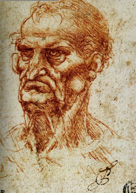 Leonardo Da Vinci Drawing Portrait Рисунок