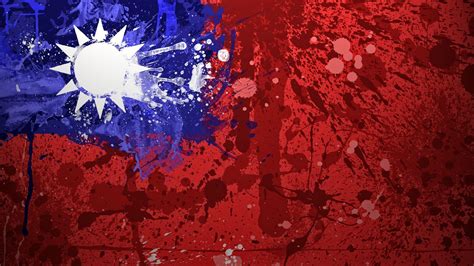 The flag of the republic of china (中華民國國旗), also known as the blue sky, white sun, and a wholly red earth (青天白日滿地紅) and retroactively, the national flag of china consists of a red field with a blue canton bearing a white disk surrounded by twelve triangles; Taiwan Flag Wallpapers - Wallpaper Cave