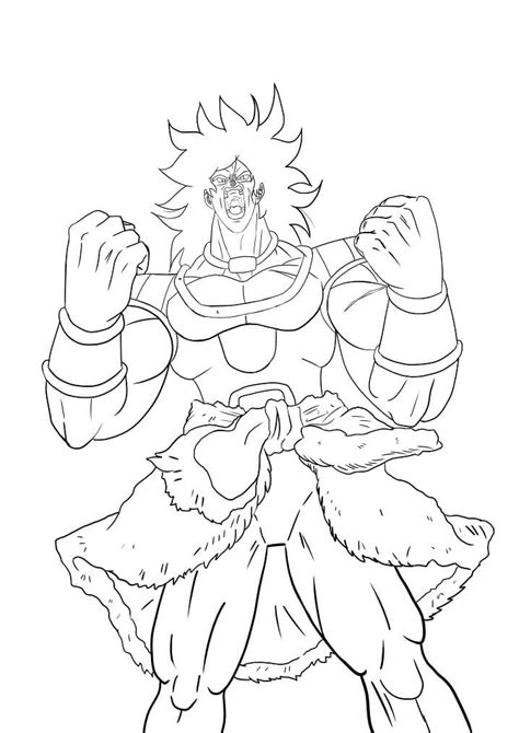 Broly Saiyan Coloring Page Anime Coloring Pages Images And Photos Finder