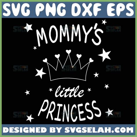 Papercraft Embellishments Mommys Princess Svg Crown Svg Daddys