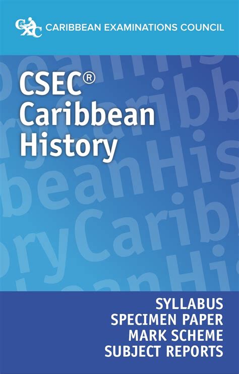 Cxc Csec Syllabus For Caribbean History
