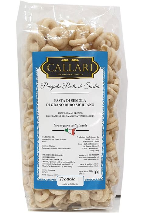 trottole di grano duro 500g callari pastificio artigianale