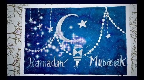 Ramadan Greeting Card Watercolour Painting Youtube