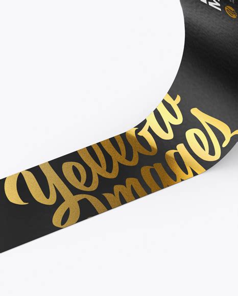 The matte finish won't reflect light. Matte Duct Tape Mockup - Half Side View (High-Angle Shot ...