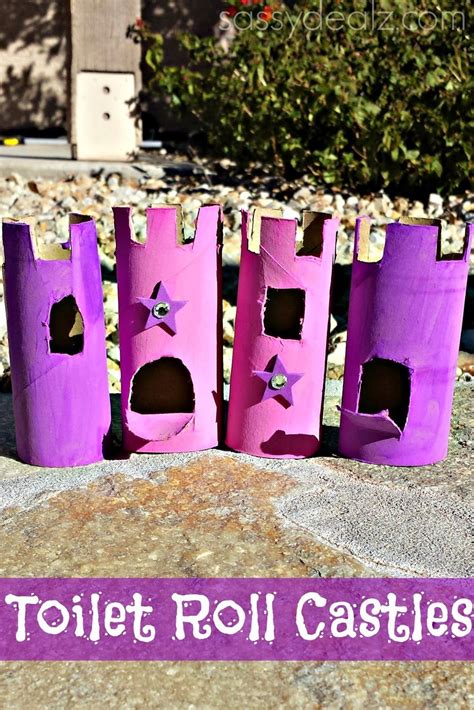 Toilet Paper Roll Castles Craft For Kids Recycled Art Project
