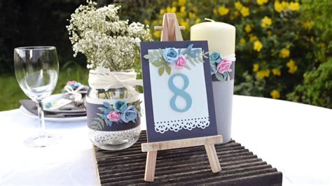 Quick Make Diy Wedding Table Numbers Youtube