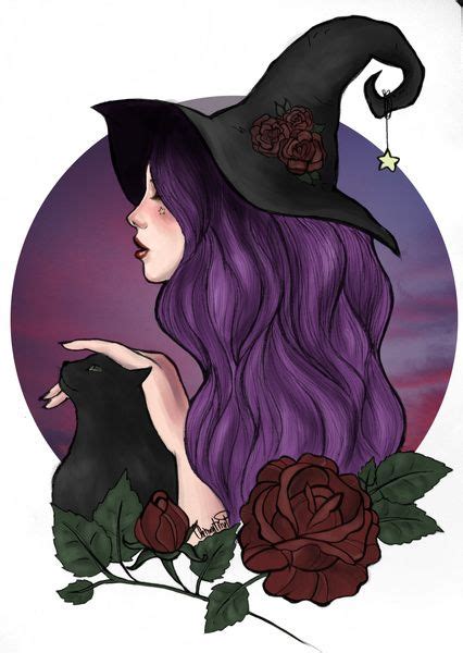 Witch Art Print By Clementine Petrova Witch Art Witch Drawing Art