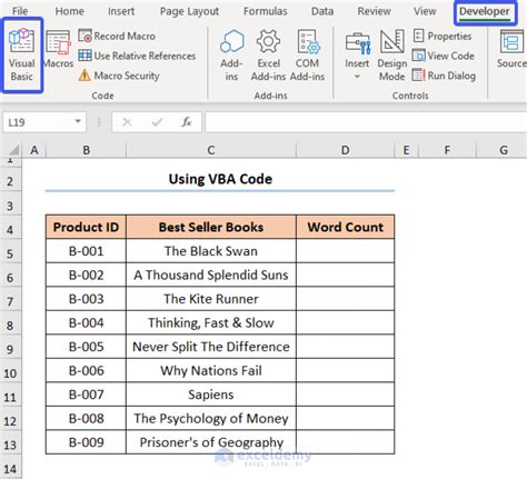 How To Count Words In Excel Column 5 Useful Ways Exceldemy